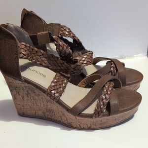 Maurices Brown Wedge Sandals for Women